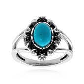 Kingman Turquoise Silver Ring (Desert Chic)