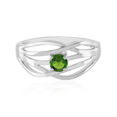 Russian Diopside Silver Ring
