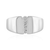 SI1 (H) Diamond Silver Ring (de Melo)