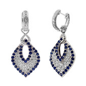 Ceylon Blue Sapphire Silver Earrings (Dallas Prince Designs)
