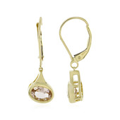 9K Morganite Gold Earrings (KM by Juwelo)