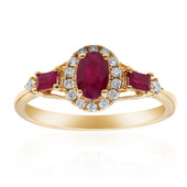 10K AAA Mozambique Ruby Gold Ring