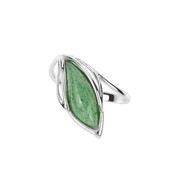 Green Quartz Silver Ring (dagen)