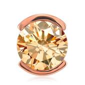 18K VS1 Argyle Rose De France Diamond Gold Pendant (Annette)