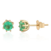 9K Colombian Emerald Gold Earrings (de Melo)