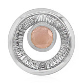 Rose Quartz Silver Pendant (MONOSONO COLLECTION)