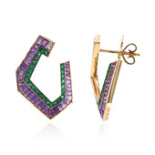 18K AAA Zambian Emerald Gold Earrings (Estée Collection)
