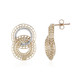 9K I2 (I) Diamond Gold Earrings (Ornaments by de Melo)