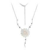 Mother of Pearl Silver Necklace (TPC)