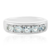 Aquamarine Silver Ring