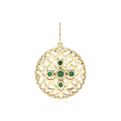 9K Brazilian Emerald Gold Pendant (Ornaments by de Melo)