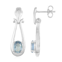 Santa Maria Aquamarine Silver Earrings