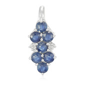 Blue Sapphire Silver Pendant