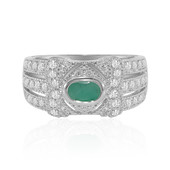 Brazilian Emerald Silver Ring