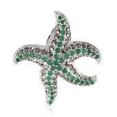 Zambian Emerald Silver Pendant (Annette classic)