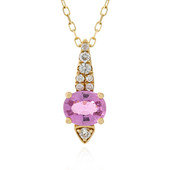 14K Pink Sapphire Gold Necklace (CIRARI)
