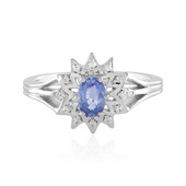 Unheated Ceylon Blue Sapphire Silver Ring