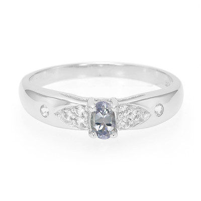 Fancy Tanzanite Silver Ring