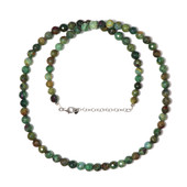 Ruby Fuchsite Silver Necklace