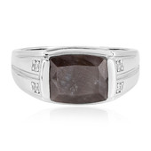 Anthracite Sapphire Silver Ring