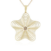 9K I2 Champagne Diamond Gold Necklace (Ornaments by de Melo)