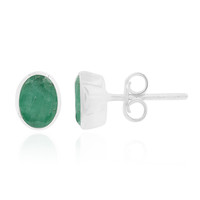 Socoto Emerald Silver Earrings