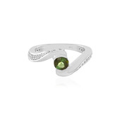 18K Green Tourmaline Gold Ring