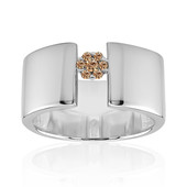 SI1 Argyle Rose De France Diamond Silver Ring (Annette)