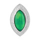 Green Ethopian Opal Silver Pendant (MONOSONO COLLECTION)