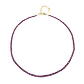 Pink Sapphire Silver Necklace
