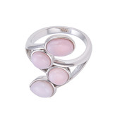 Angelskin Opal Silver Ring