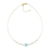 Larimar Stainless Steel Necklace