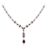 Garnet Silver Necklace