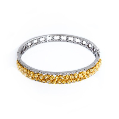 18K Yellow Diamond Gold Bangle (CIRARI)