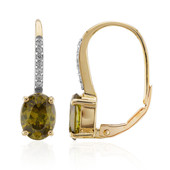 9K Bulgarian Sphalerite Gold Earrings (Mark Kaufman)