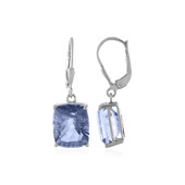 Mystic Blue Quartz Silver Earrings