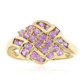 14K Pink Sapphire Gold Ring