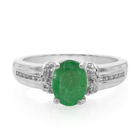 Bahia Emerald Silver Ring