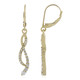 9K Zircon Gold Earrings (Adela Gold)