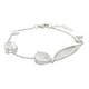 White Quartz Silver Bracelet
