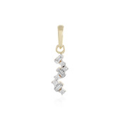 9K SI1 (H) Diamond Gold Pendant