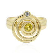 Yellow Sapphire Silver Ring (MONOSONO COLLECTION)