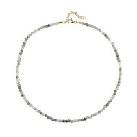 Fancy Zircon Silver Necklace