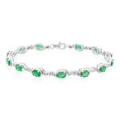 Zambian Emerald Silver Bracelet (Molloy)
