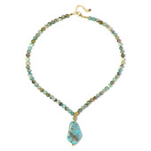 Morenci Turquoise Silver Necklace (Riya)