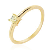 9K VVS2 Yellow Diamond Gold Ring (de Melo)