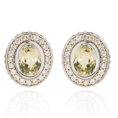 Canary Kunzite Silver Earrings (Dallas Prince Designs)