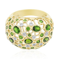 9K Russian Diopside Gold Ring