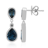 London Blue Topaz Silver Earrings (Pallanova)