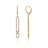 18K SI1 (H) Diamond Gold Earrings (de Melo)